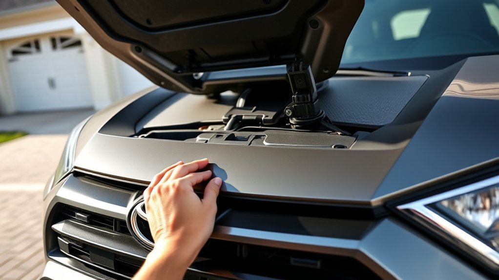 open hood for maintenance