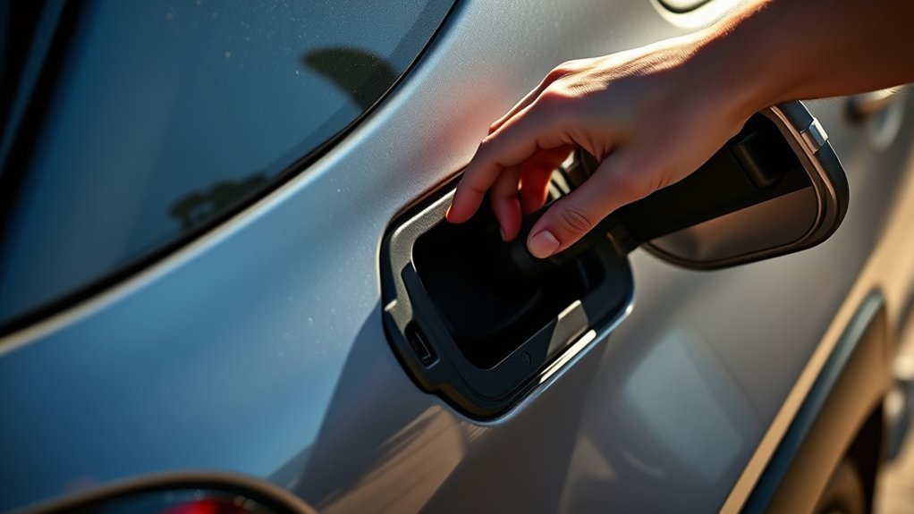 open rav4 gas cap