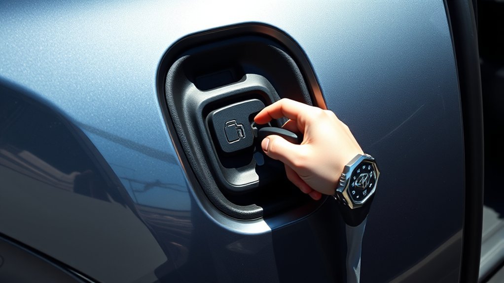 open toyota rav4 gas tank