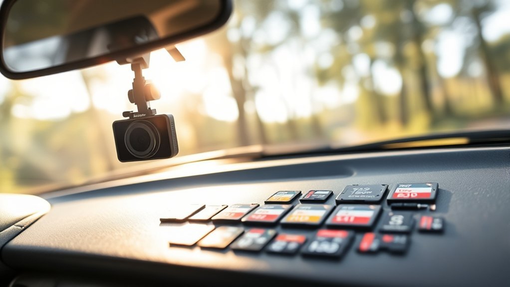 optimal dash cam storage