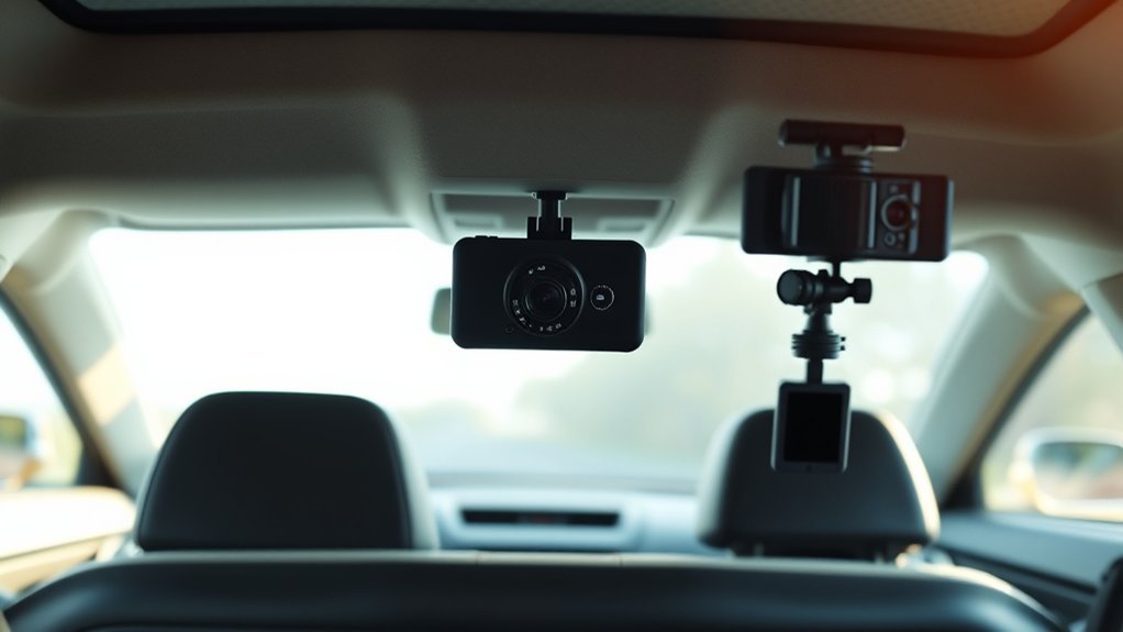 optimal rear dash cam placement