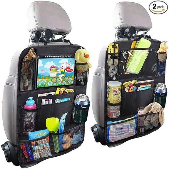 Car Backseat Organizer with 9 Pockets & Tablet Holder