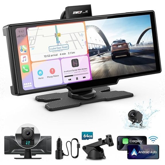 Portable Apple Carplay 10’’ Touch Screen Stereo