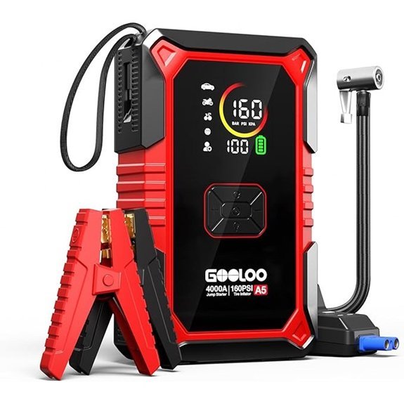 GOOLOO A5 Portable Jump Starter with Tire Inflator
