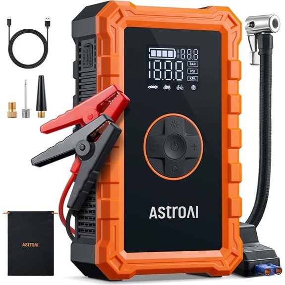 AstroAI S8 Portable Jump Starter with Air Compressor