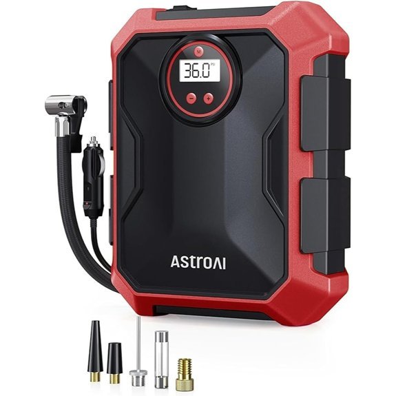 AstroAI Portable 12V Tire Inflator with LED Display