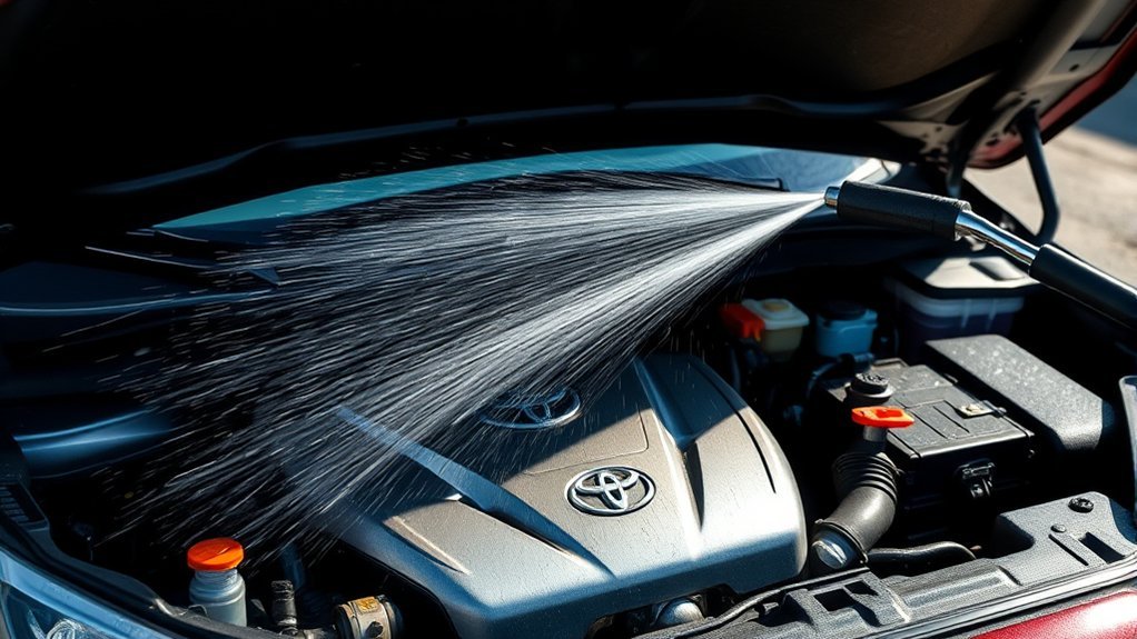 How To Power Wash Toyota RAV4 Engine