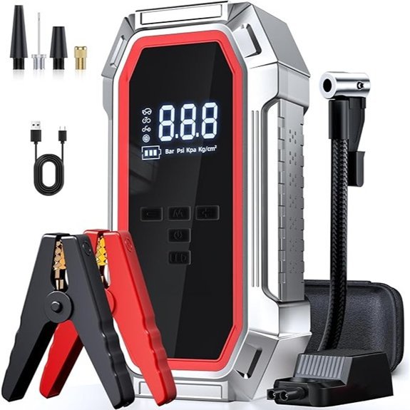 5000A Jump Starter with 160PSI Air Compressor