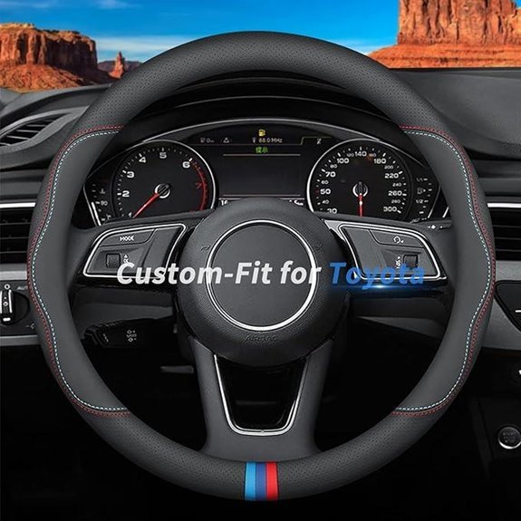 Toyota Custom-Fit Premium Leather Steering Wheel Cover