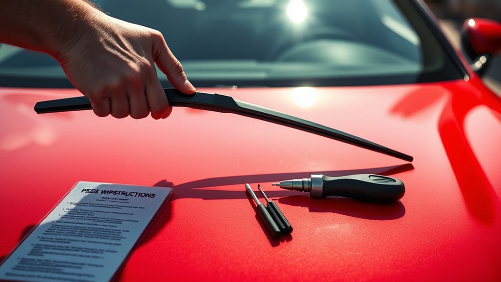 prepare for wiper replacement