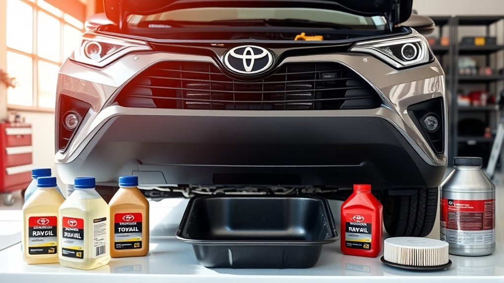 prepare rav4 for oil change