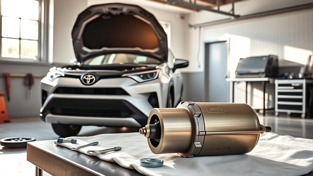 prepare rav4 for starter replacement