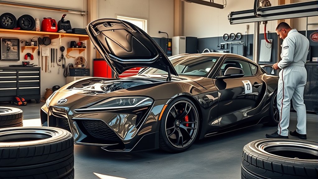 prepare toyota supra for track