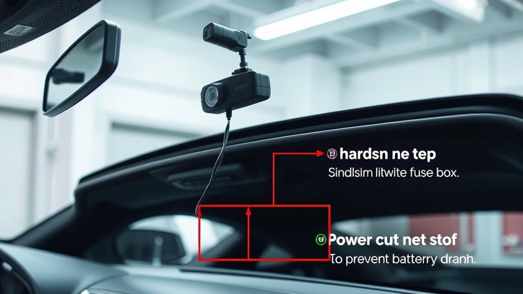 prevent dash cam battery drain
