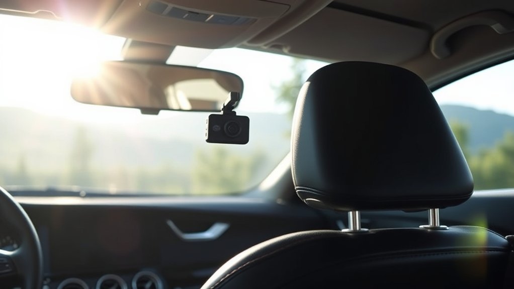 proper rear dash cam placement