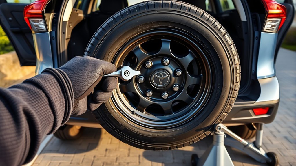 properly install spare tire