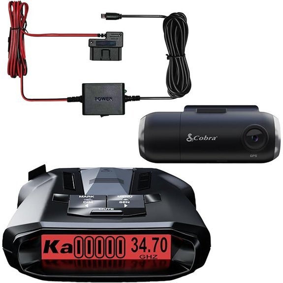 Cobra RAD 700i Radar Detector & SC 201 Dash Cam
