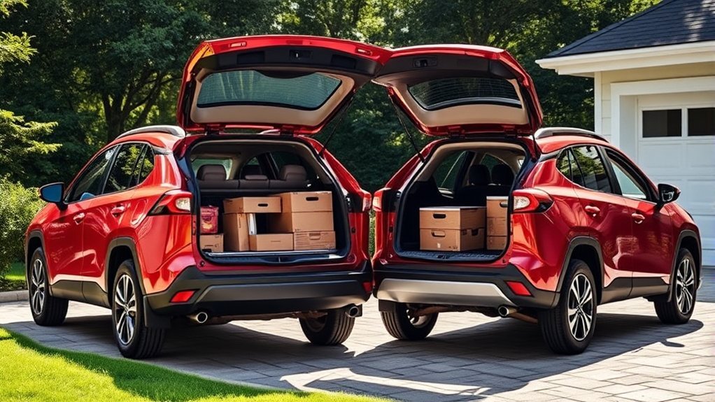 rav4 cargo space comparison