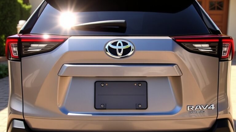 rav4 hybrid backup camera standard