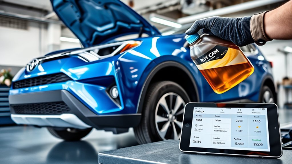 rav4 hybrid oil change costs