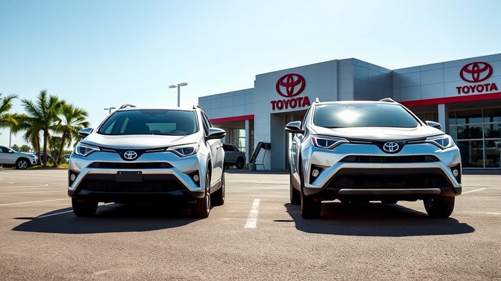 rav4 le vs xle features