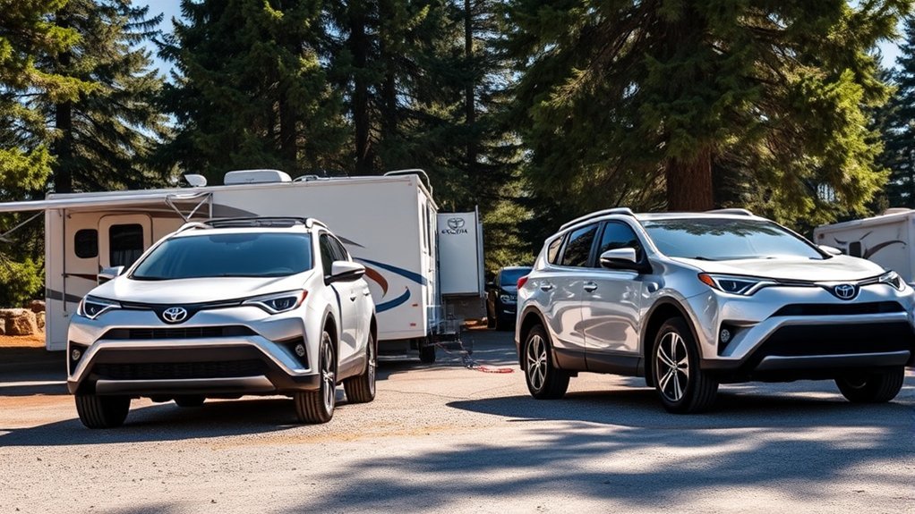 rav4 not suitable for flat towing