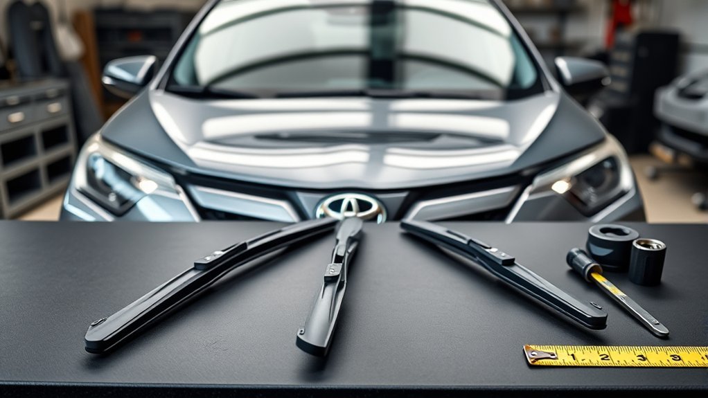 Toyota RAV4 Wiper Blade Size Chart (guide)