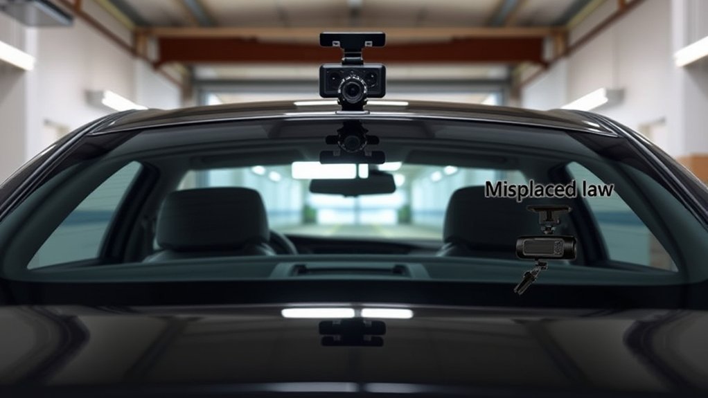 rear dash cam placement