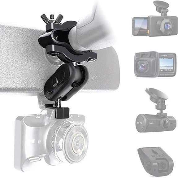 Universal Dash Cam Rear View Mirror Mount Holder