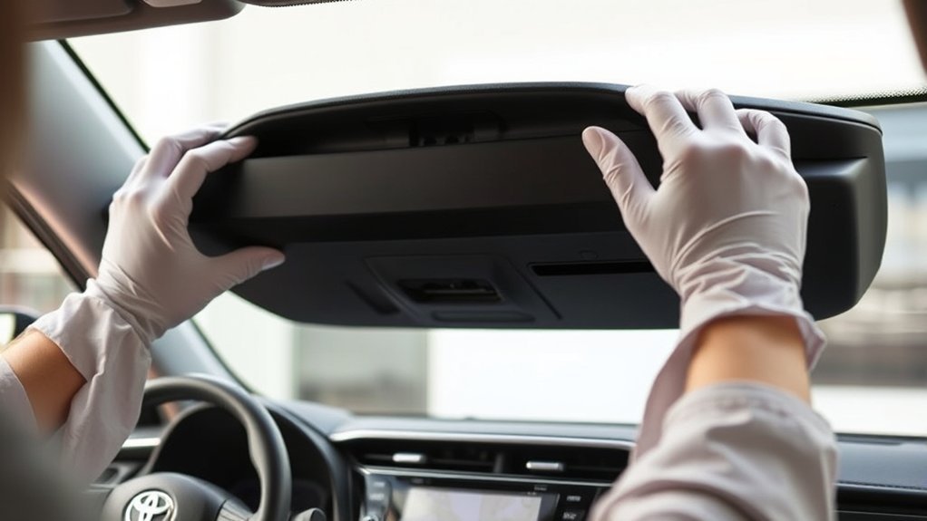reassemble glove box securely