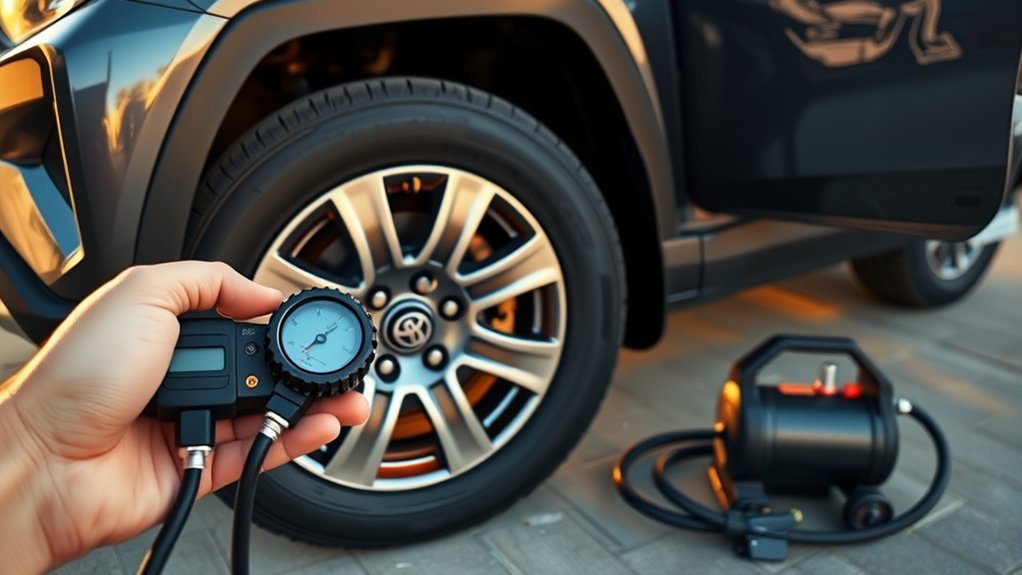 recommended tire pressure rav4