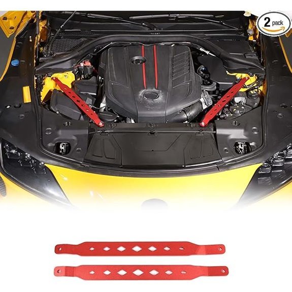 Toyota Supra GR A90 Front Tower Strut Bars (Red)