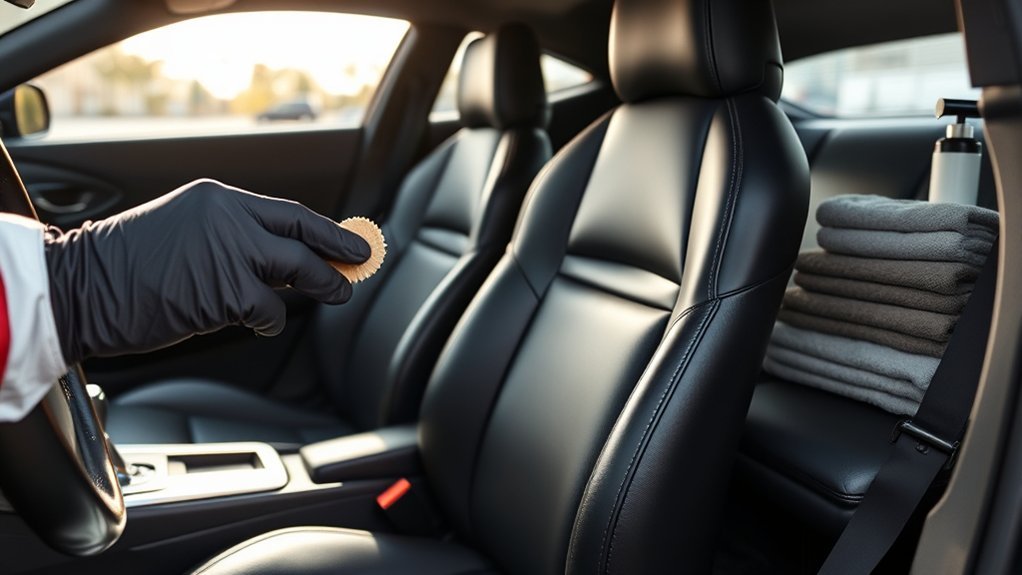 regular leather seat conditioning