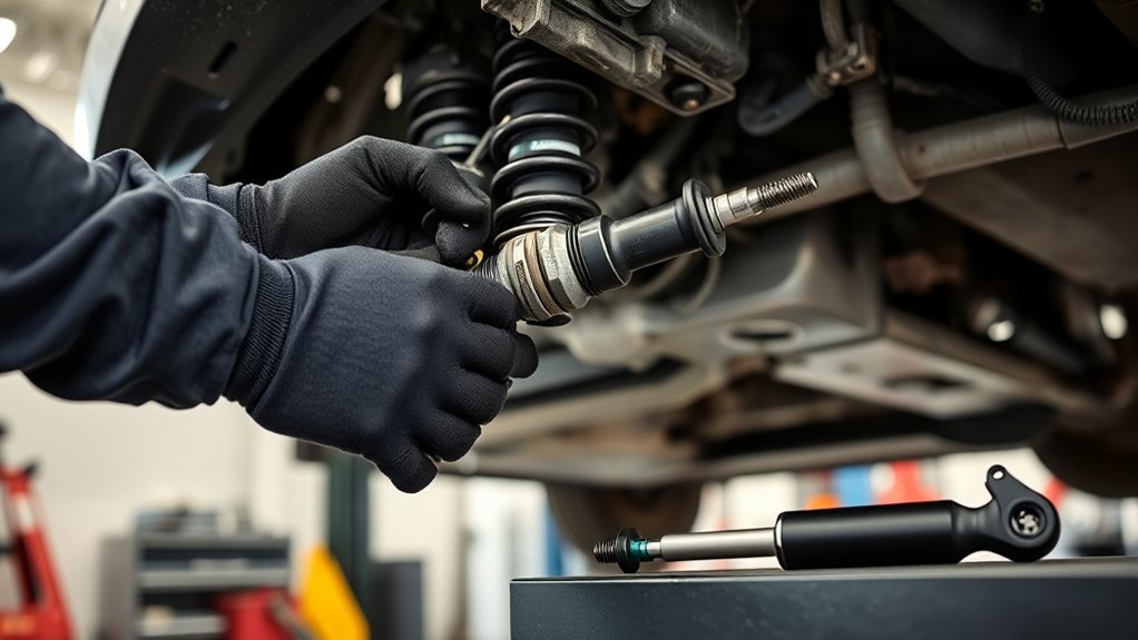 remove old shock absorbers