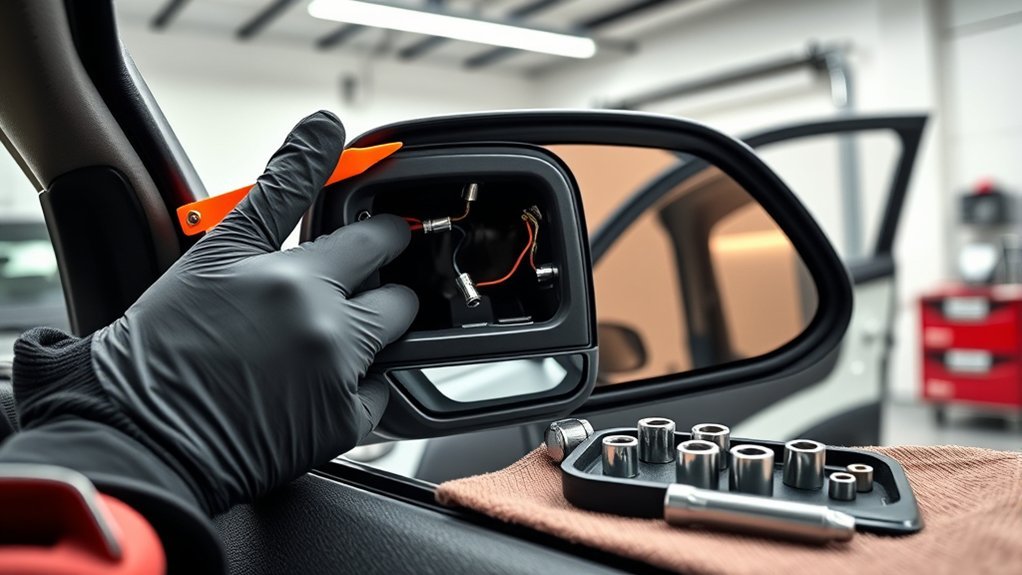 remove rav4 side mirror