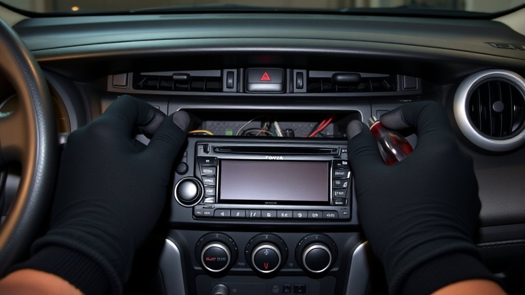 remove toyota rav4 stereo