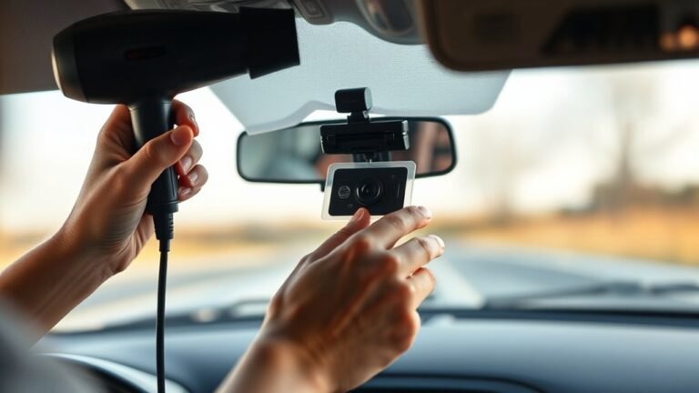 removing dash cam sticker safely