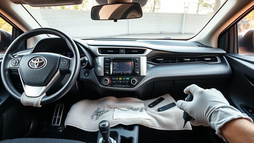 removing toyota rav4 dashboard