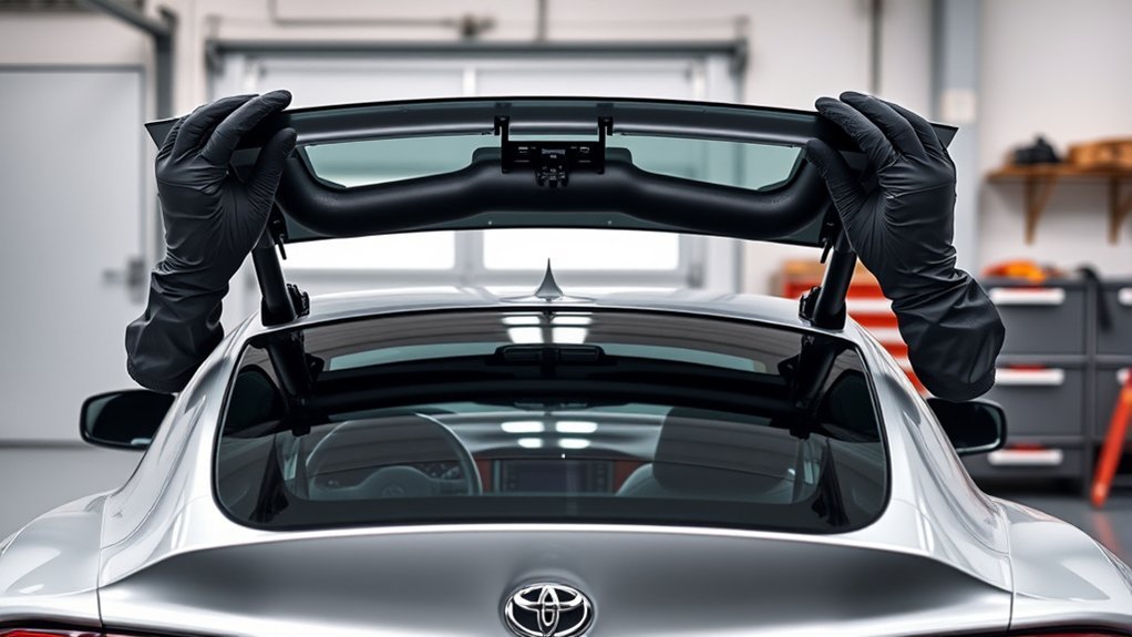 removing toyota supra targa top