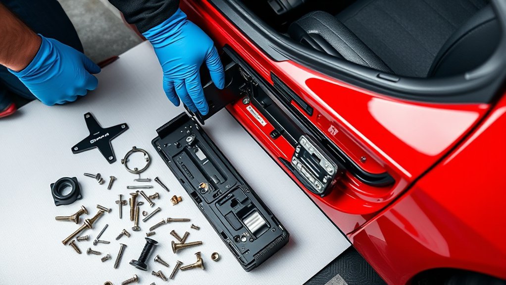 repairing door handle assembly