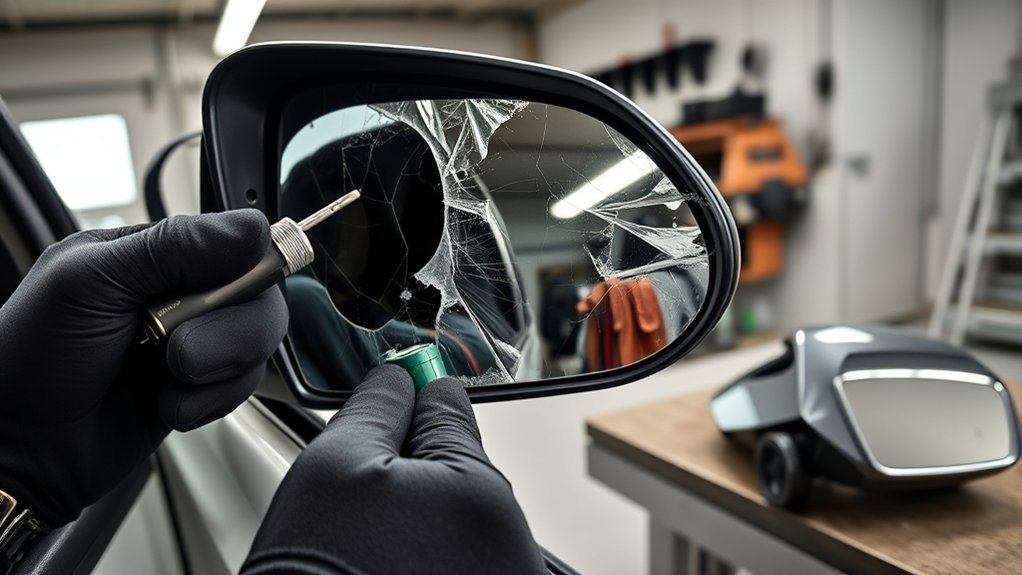 replace damaged side mirrors