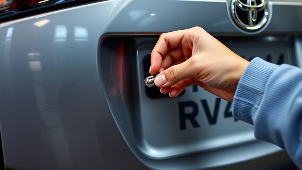 replace rav4 license bulb