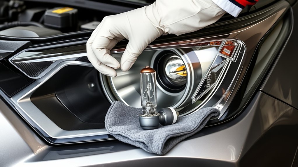 How To Replace Headlight Bulb Toyota RAV4