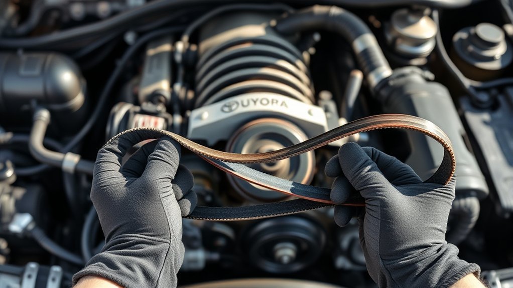replace worn serpentine belt