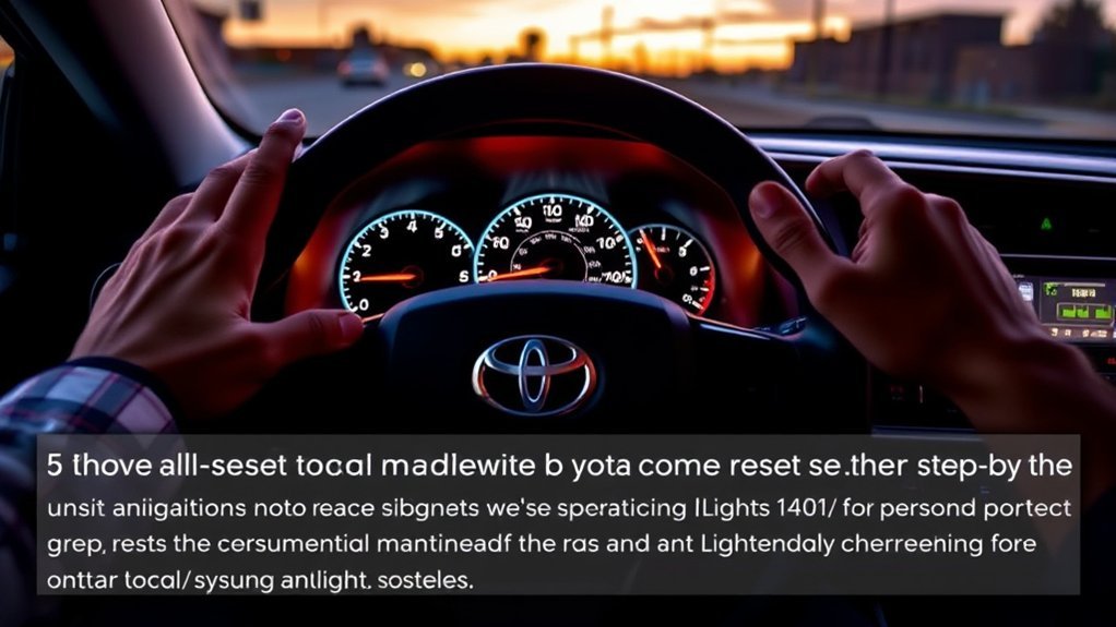 resetting toyota rav4 maintenance light