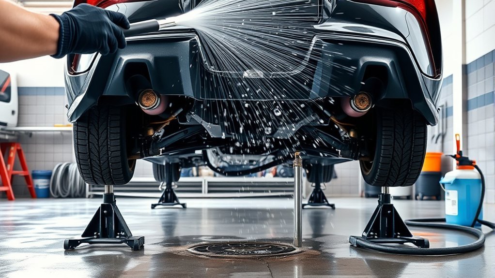 rinse undercarriage to prevent corrosion
