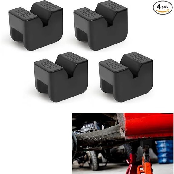 4PCS Rubber Car Jack Stand Pads Adapter