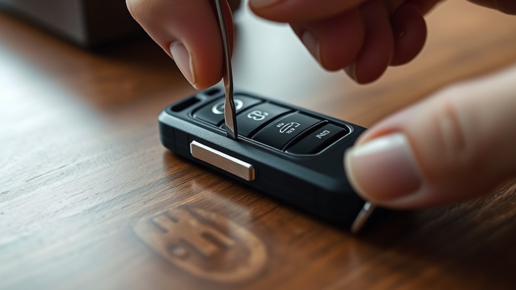 safely replace key fob battery