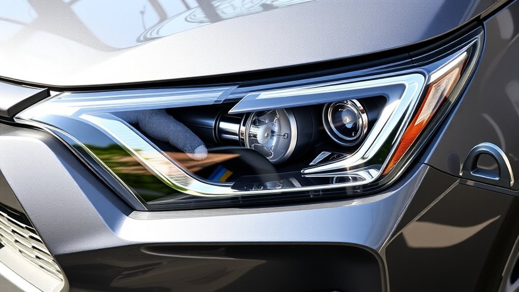 securely install headlight cover