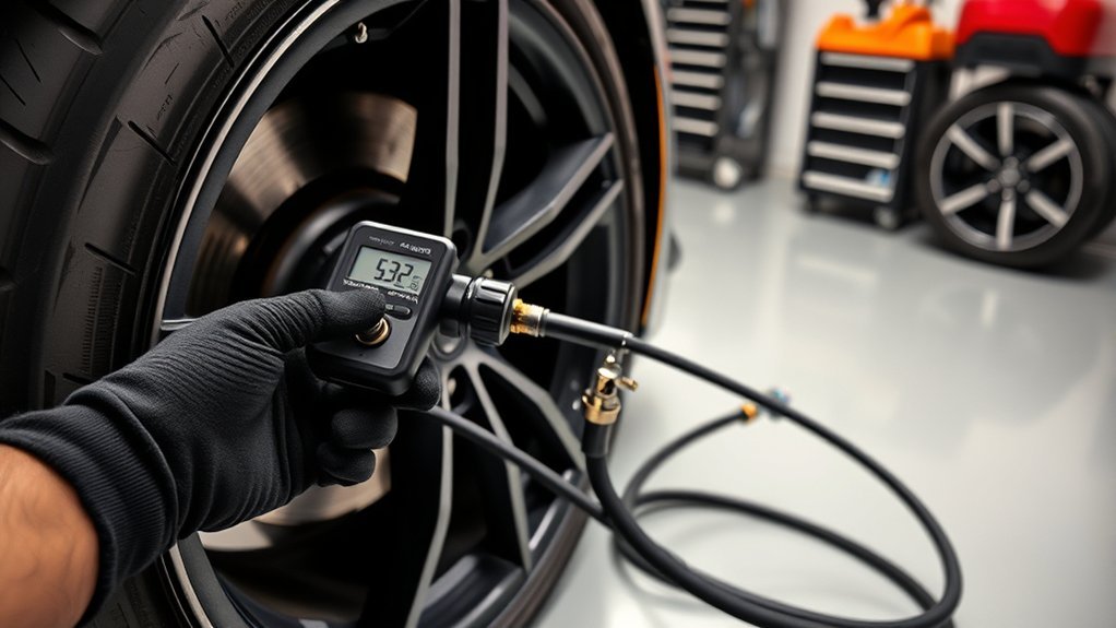 set toyota supra tire pressures